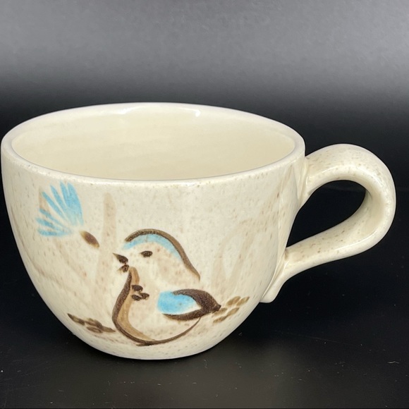 Bob White Red Wing Mid Century Tea/Coffee Cup With Bird Woodland Set of 10 - Picture 6 of 11